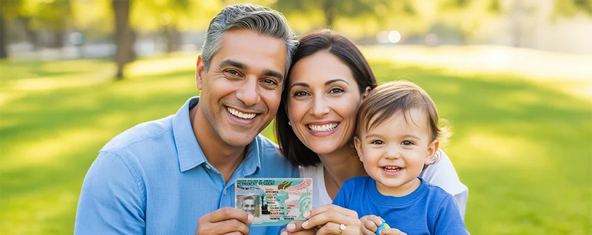 aile üzerinden green card